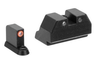 Night Fision Optics Ready Stealth Night Sight Set for CZ P-10 C/F/S - Orange Front Ring